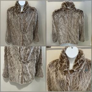 By Together Faux Fur Jacket in Brown